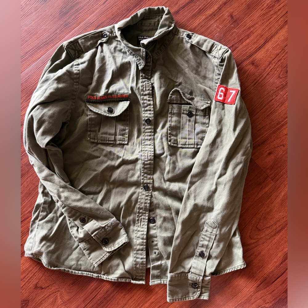 Polo by Ralph Lauren Olive Green Button-Up Shirt